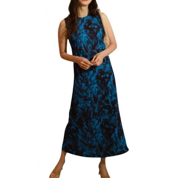 NEW RACHEL COMEY tousey sleeveless dress in blue - Picture 1 of 2